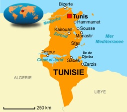 carte tunisie